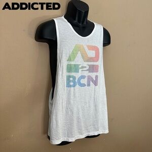 Addicted BCN Low Rider Tank Top Large 32-34 Gently worn 50% viscose / 50% poly